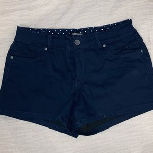 Blue stretchy shorts